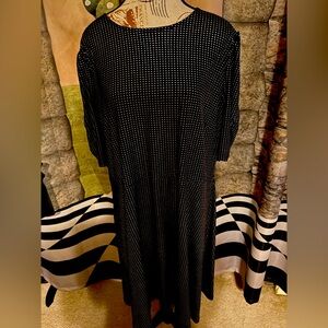 Michael Michael Kors Dress 3/4 length sleeves with silver dot pattern.